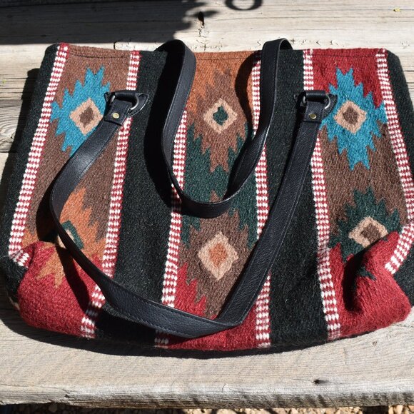 El Paso Saddlery Wool Saddle Blanket Tote Bag - Picture 1 of 8